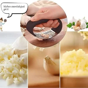 Arc Shaped Garlic Press Crusher With Comfortable Grip