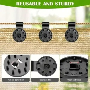Mulifunctional Sunshade "Net Fixing Clip"